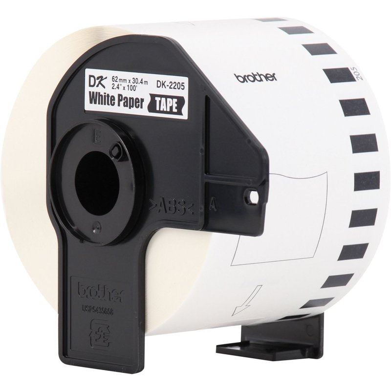 Brother Continuous Label Roll 2.4 Inch x 100 Feet - 3 Pack for Office & Shipping