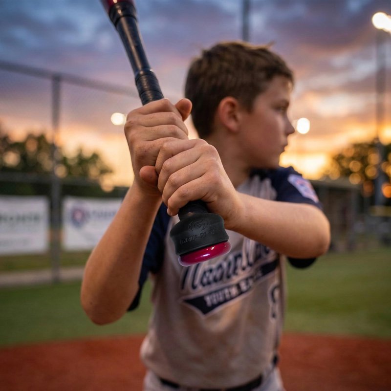 Adjustable Bat Knob Stackers for Baseball & Softball - Choke Up Control & Vibration Reduction