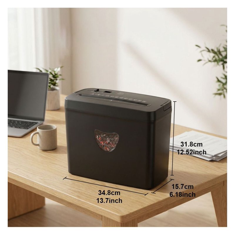 Crosscut Paper Shredder for Home Office 5-Sheet Security P-4