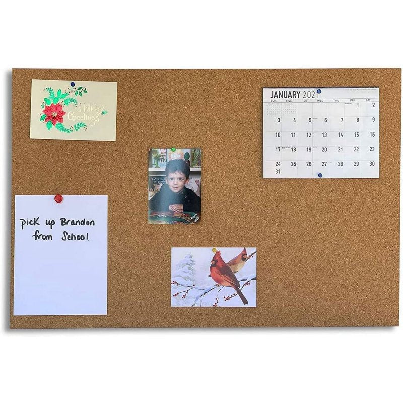 Premium Cork Sheet Bulletin Board for Wall Display - 24x36 Inches