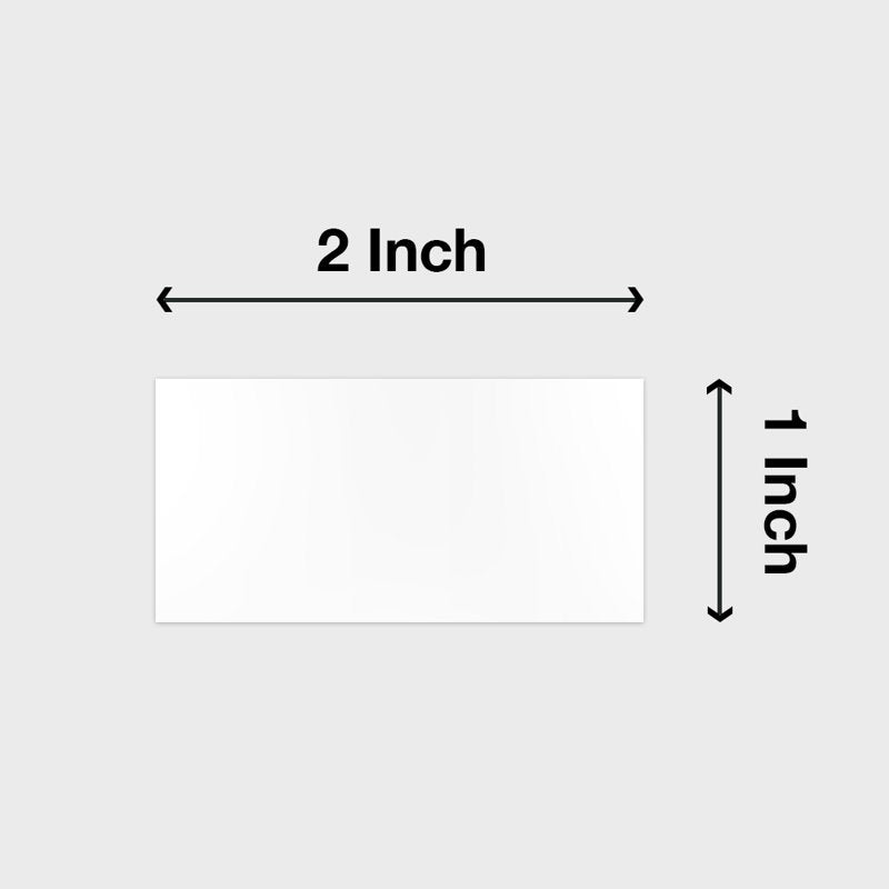 Magnetic Dry Erase Shelf Labels 1x2 Inches 25 Pack White