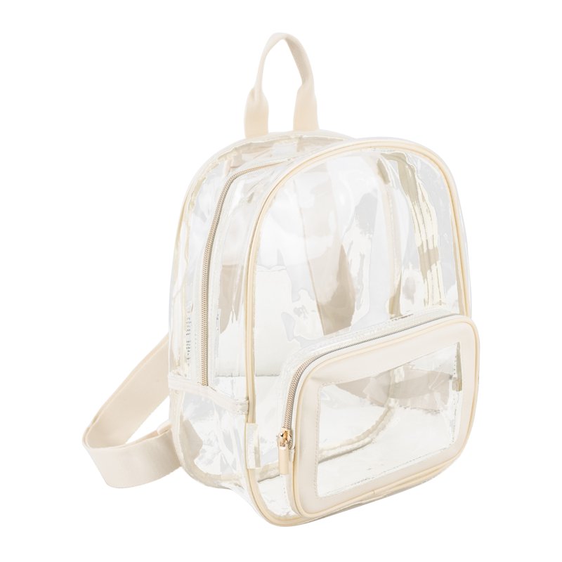 Clear Fashion Dome Backpack with Frameless Design and Adjustable Straps