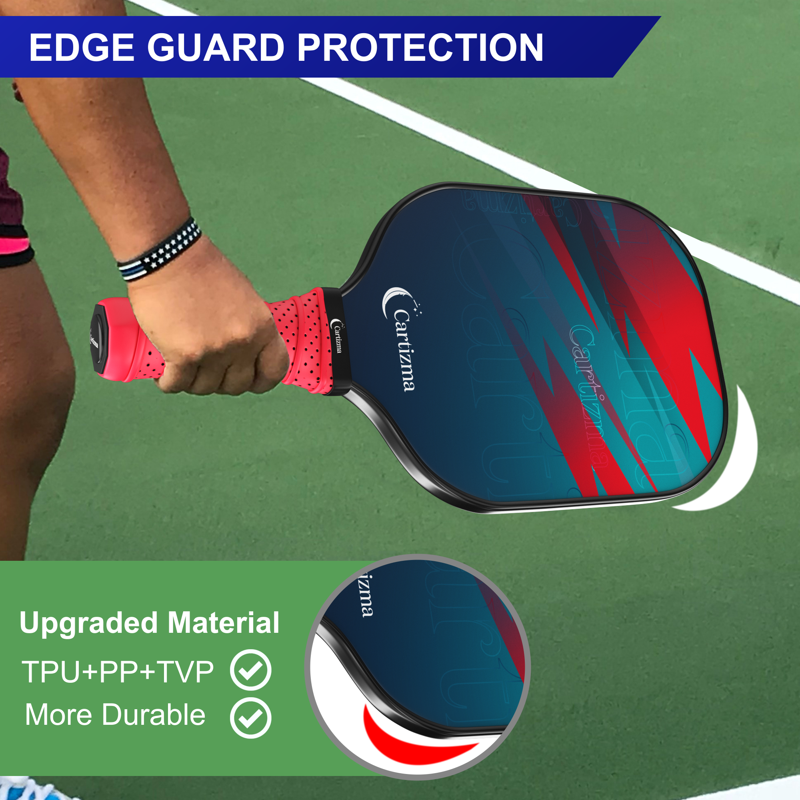 Pickleball Paddle Set — 2 Paddles, 4 Balls, Carry Bag | 8 oz Graphite Carbon Face