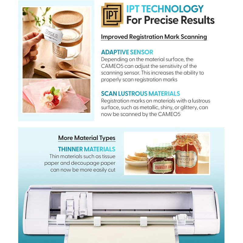 Silhouette CAMEO 5α 12-inch Smart Cutting Machine with Precision Features