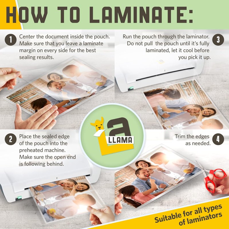 Large Laminating Pouches 11.5 x 17.5 Inches, 3 Mil Glossy Finish, Pack of 20