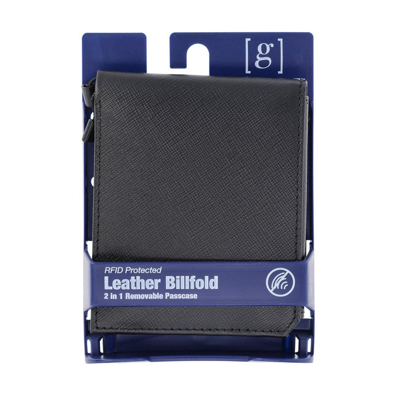 Men's Bifold Wallet with Removable Passcase - Genuine Leather Slim Wallet