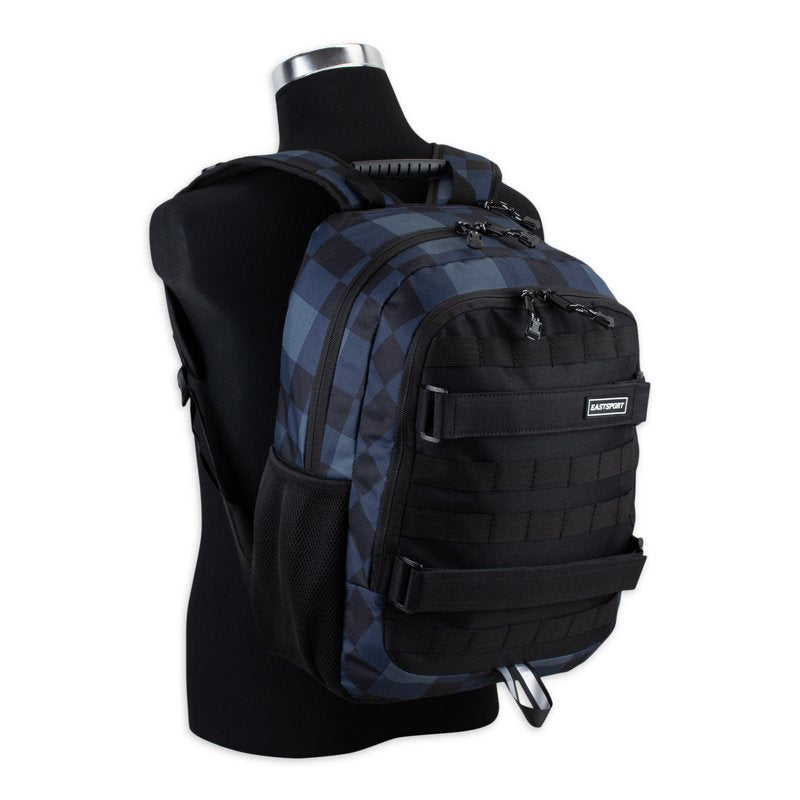 Durable Skater Backpack with Skateboard Straps & Multiple Pockets - Unisex