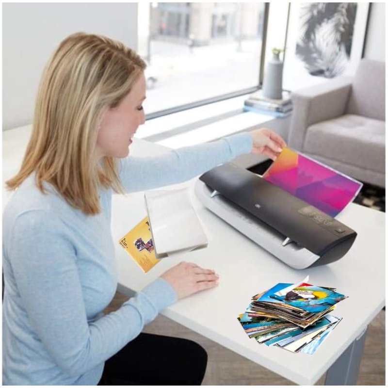 Thermal Laminating Pouches 4x6 Inch - 5 Mil Thick, Pack of 25 for ID and Document Protection