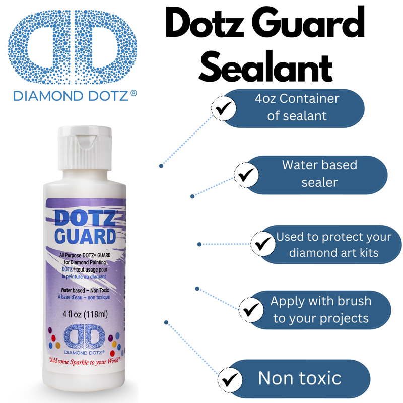 Diamond Dotz Sealer - Clear Diamond Painting Glue for All Projects 4oz