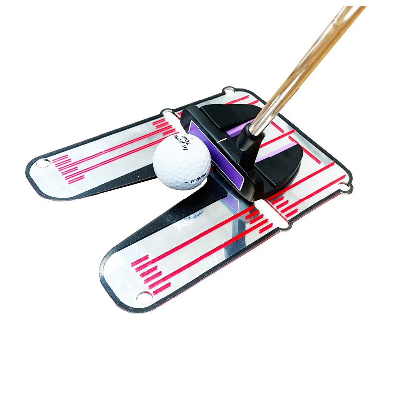 Golf Putting Alignment Mirror - Portable Practice Aid for Consistent Stroke