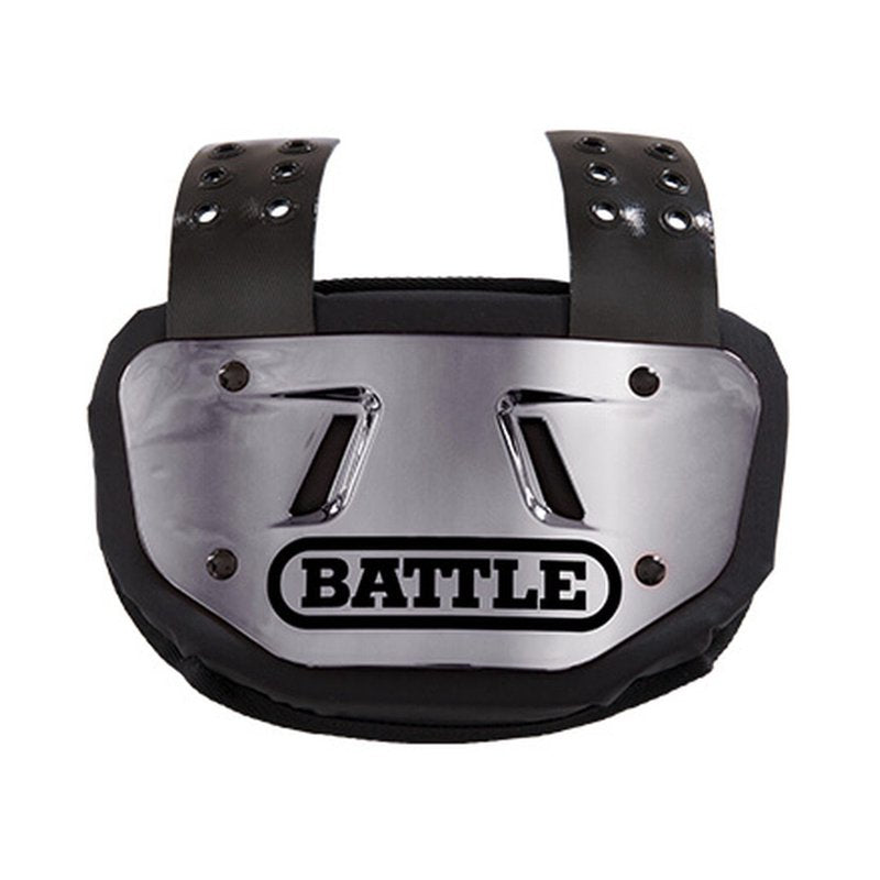 Youth Chrome Protective Football Back Plate - Impact Dispersing, Universal Fit