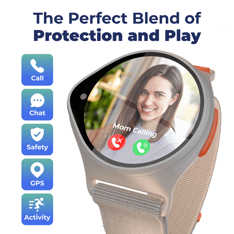 Kids GPS Smartwatch with Voice Call SOS Location Tracking