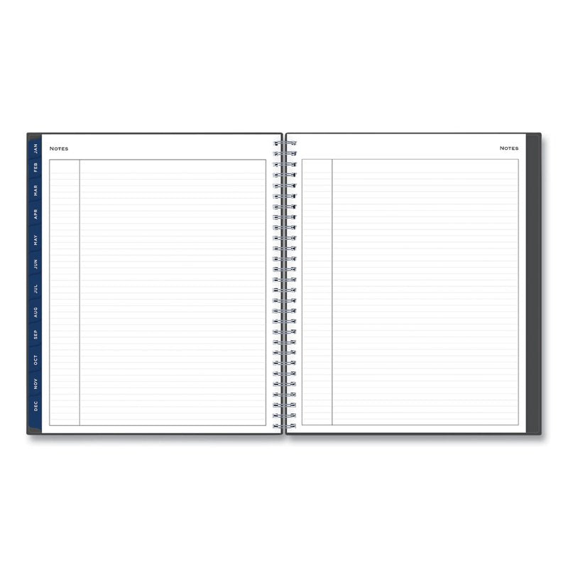 2026 Blue Sky Monthly Planner 8x10 Passages Charcoal Metallic