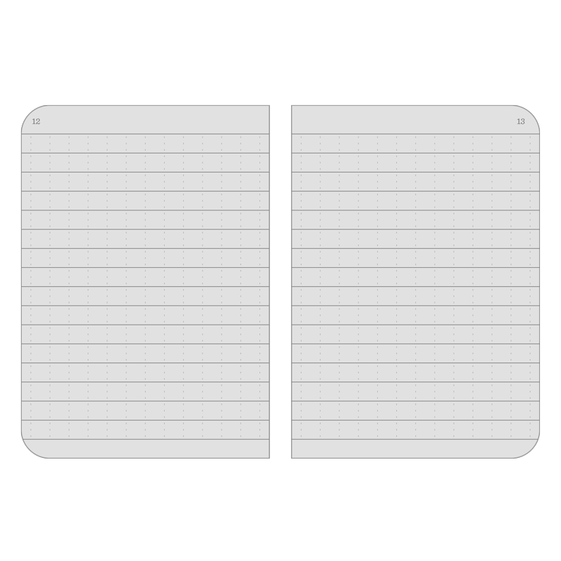 Weatherproof Mini Stapled Notebook 3-Pack - 3.25 x 4.625 Inches, Recyclable Field Notes