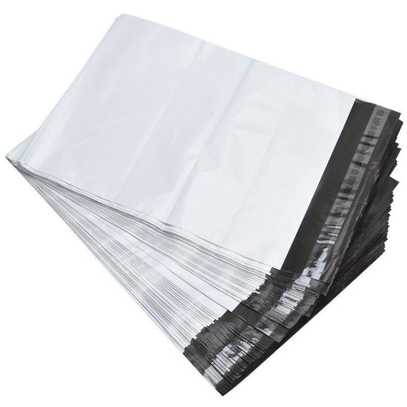 50 Pack 19x24 White Poly Mailers Self Sealing Shipping Envelopes 2.5 Mil