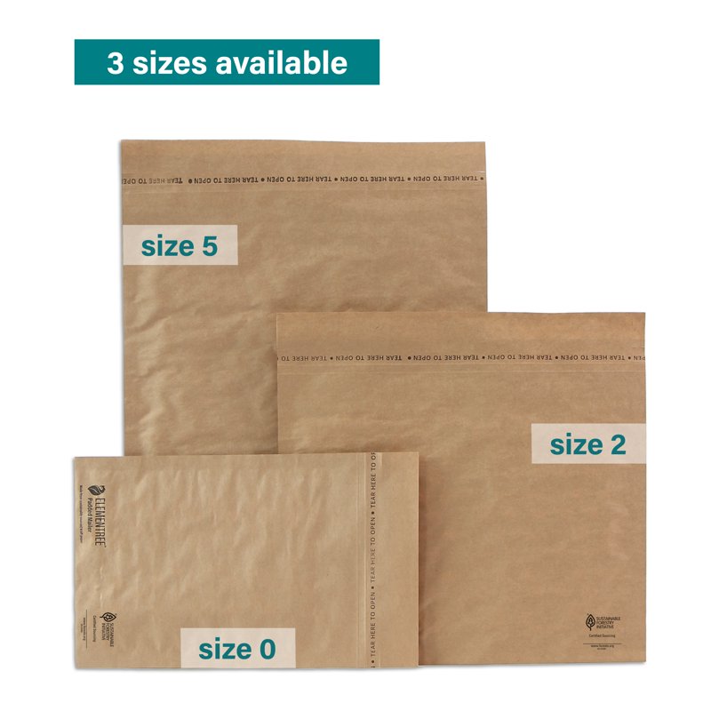 Eco-Friendly Paper Padded Mailers - Size 11x9, 50 Count for Shipping & Packaging
