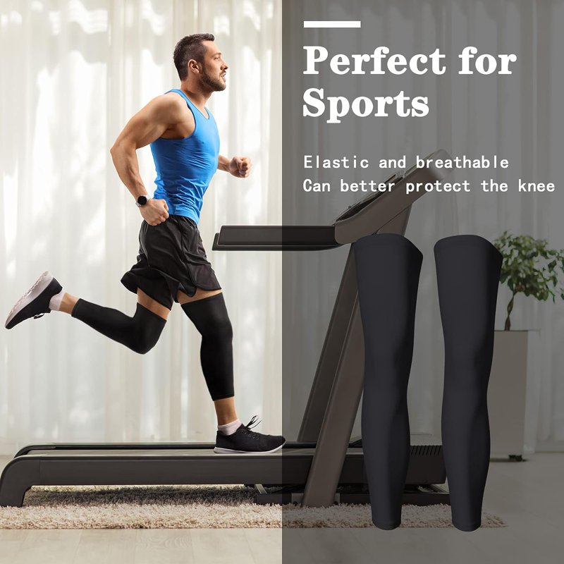Compression Leg Sleeves for Sports & Outdoor Activities - Full Length Support