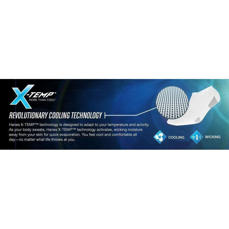 Men's Crew Socks with Odor Protection & Cooling Technology - 18 Pack