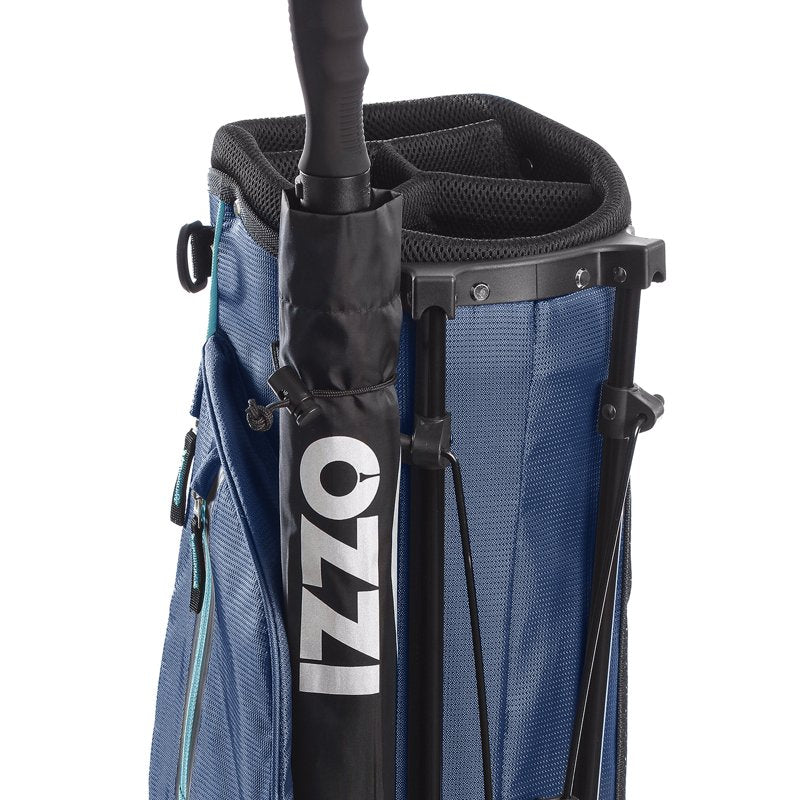 Izzo Ultra-Lite Stand Bag Navy/Light Blue - 3.2 lb Golf Stand Bag
