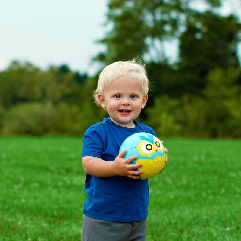 Daball Kid Size 1 Soccer Ball with Pump - Corgi Dog Variation (Ages 1-3)