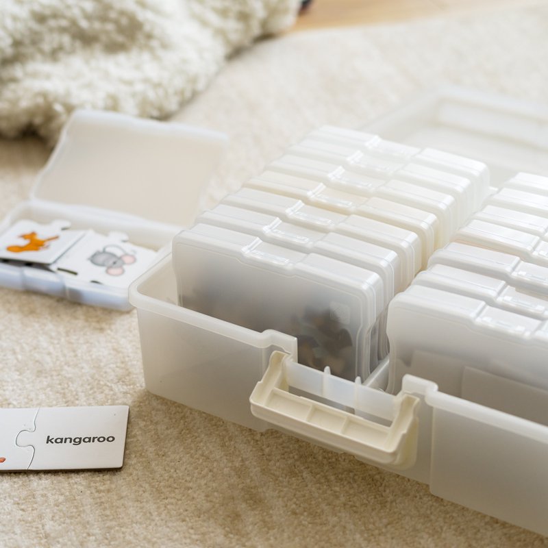 Multi-Purpose Photo & Craft Storage Case with 16 Compartments - 4x6 Inches