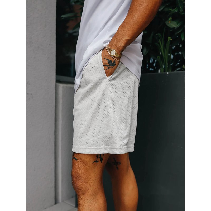 Men's Basketball Mesh Shorts with Pockets - Lightweight & Breathable Activewear