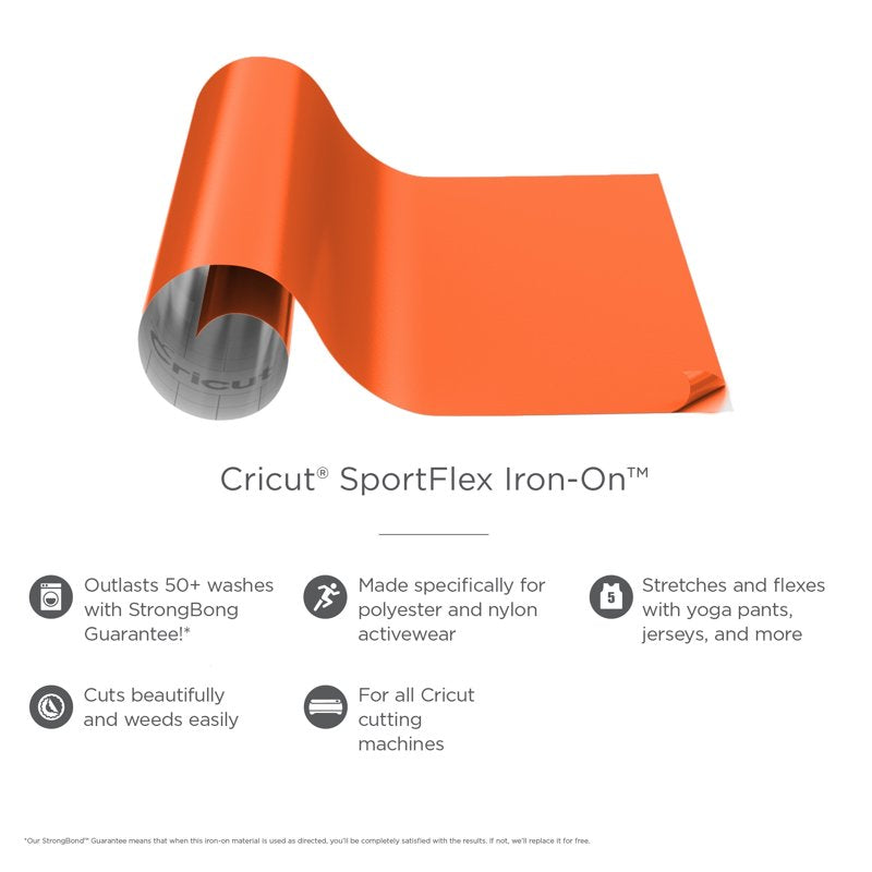 SportFlex Iron-On Vinyl for Polyester & Nylon Activewear - 11.8 x 24 Inches