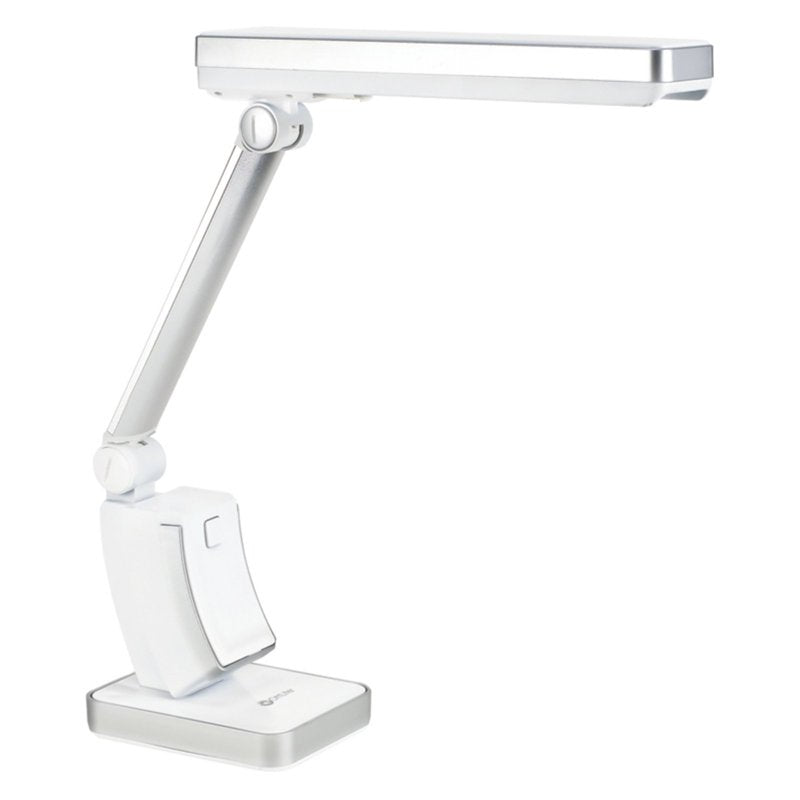OttLite 13W Slimline LED Desk Lamp, Adjustable Shade, White