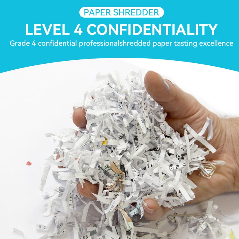 Heavy Duty Commercial Paper Shredder with 22-Sheet Capacity and Large Waste Bin