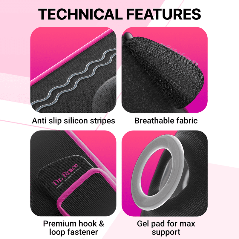 Compression Knee Brace with Stabilizers & Gel Pads - Support for Pain & Sports