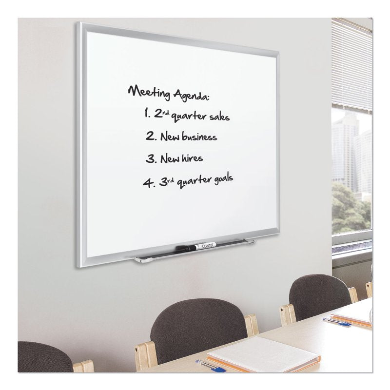 Quartet Classic DuraMax Porcelain Magnetic Whiteboard 36x24 - Silver Frame
