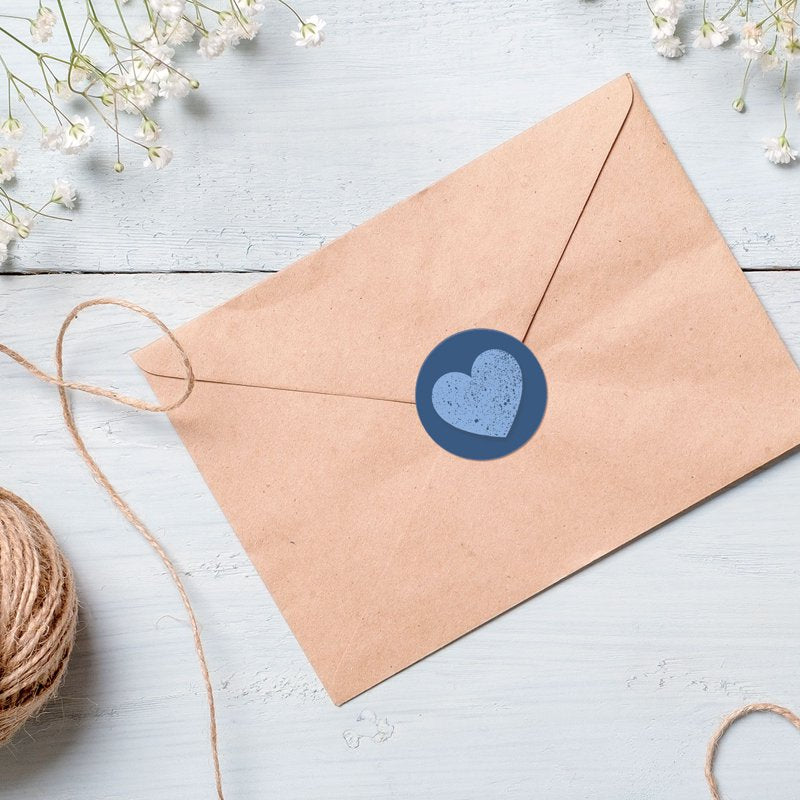 Current Hearts Seals (Hearts) – Set of 24 1.5" Self-Stick Envelope Stickers