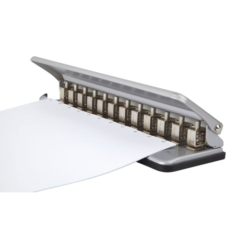 Discbound Hole Punch for Note-Taking System - Silver, 12-Mushroom Holes