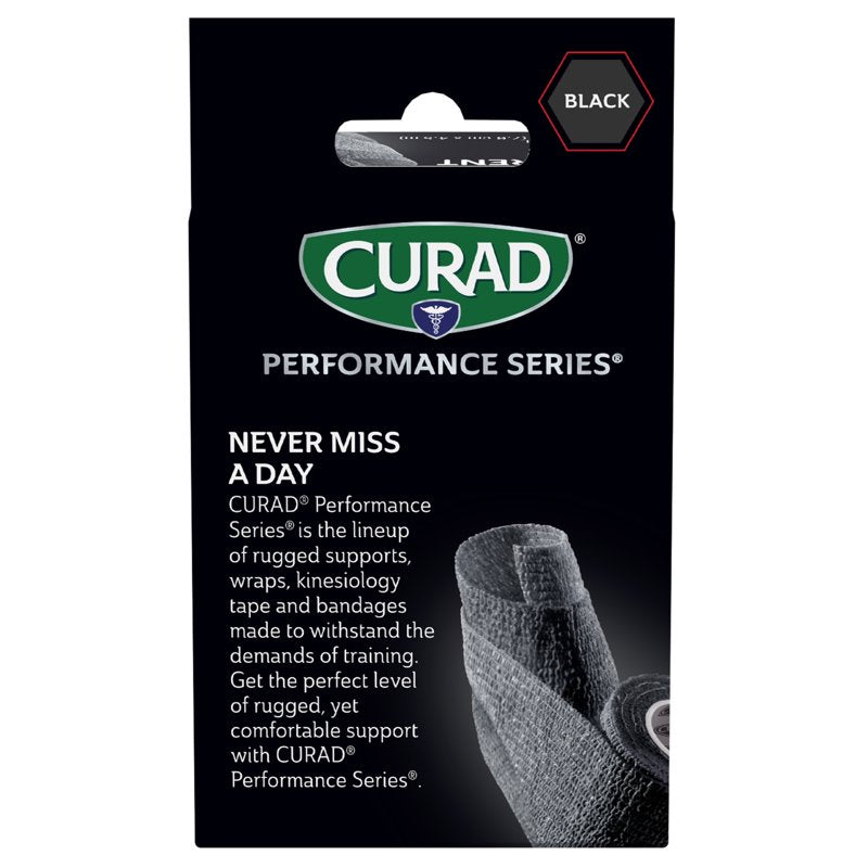 Self-Adherent Compression Bandage - 3 Inch x 5 Yard, Black, Medical Tape