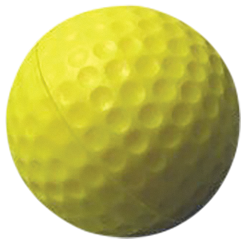 Foam Golf Practice Balls 12 Pack - High-Impact Dimpled Yellow Training Balls for Indoor & Outdoor Golf