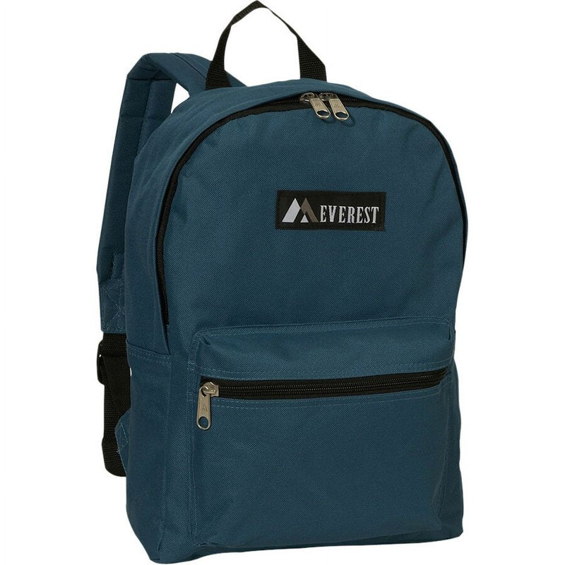 Unisex 15-Inch Basic Backpack - Multiple Colors for School & Travel