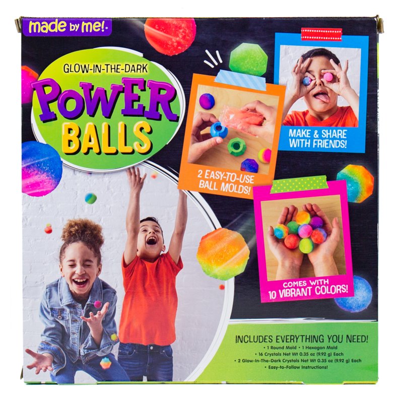 Glow-in-the-Dark Craft Kit for Kids - Create 18 Bouncy Power Balls