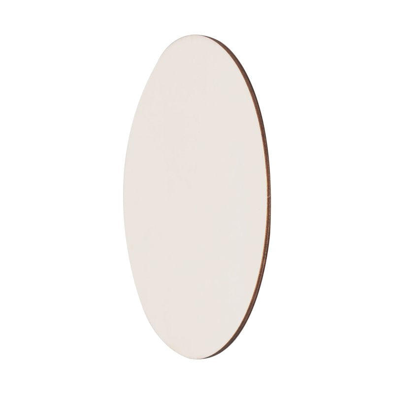 6.5-Inch Unfinished Wood Oval Plaque - DIY Craft Project Pack of 36