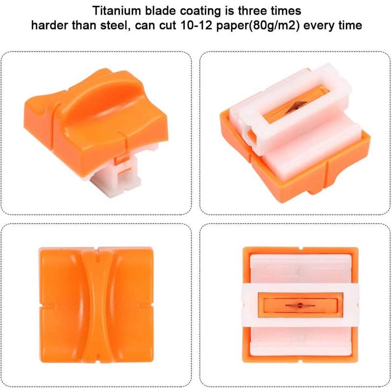 8 Pack Paper Cutter Replacement Blades with Safety Fuse for A4 & A5 Paper Cutters