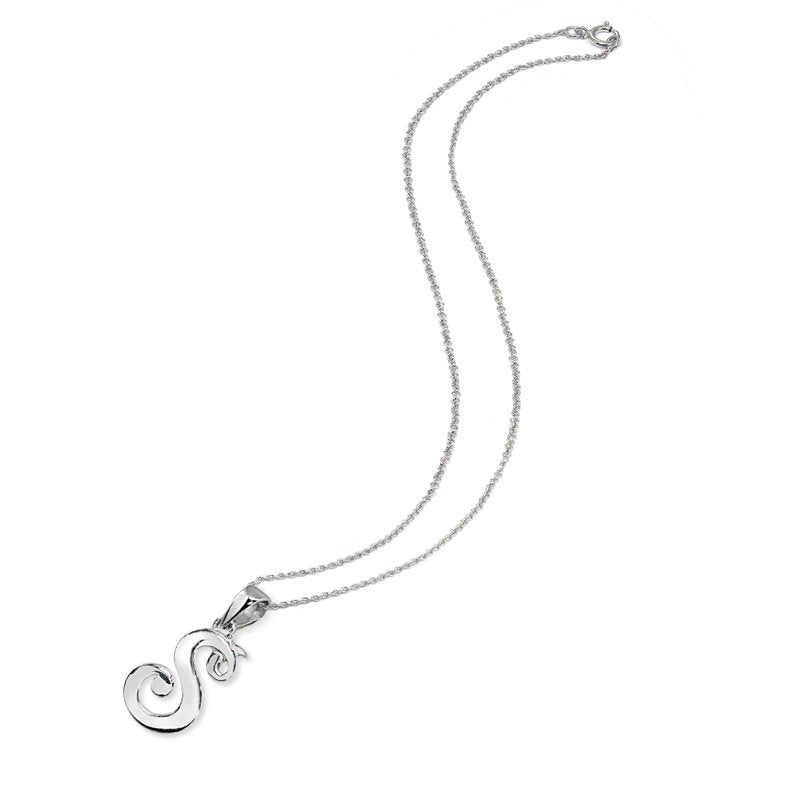 Personalized Sterling Silver Initial Necklace - Custom Alphabet Pendant