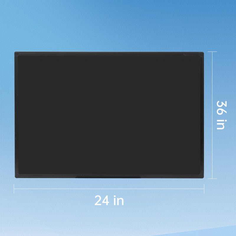 Magnetic Dry Erase Blackboard 36x24 Wall Mount for Office & Home
