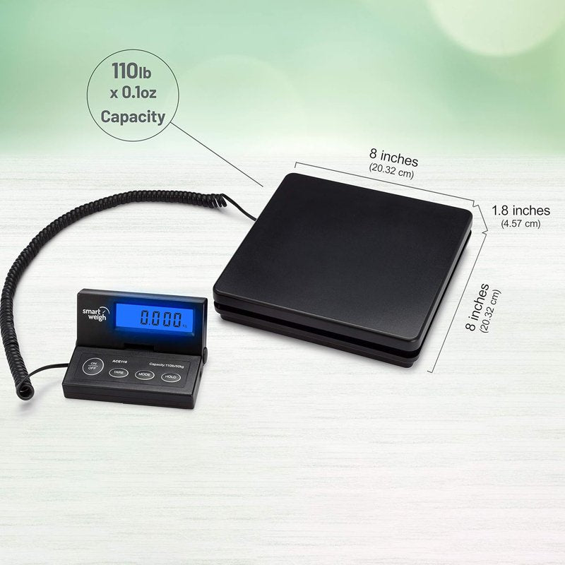 Digital Postal Shipping Scale 110 lbs with Backlit LCD for USPS UPS