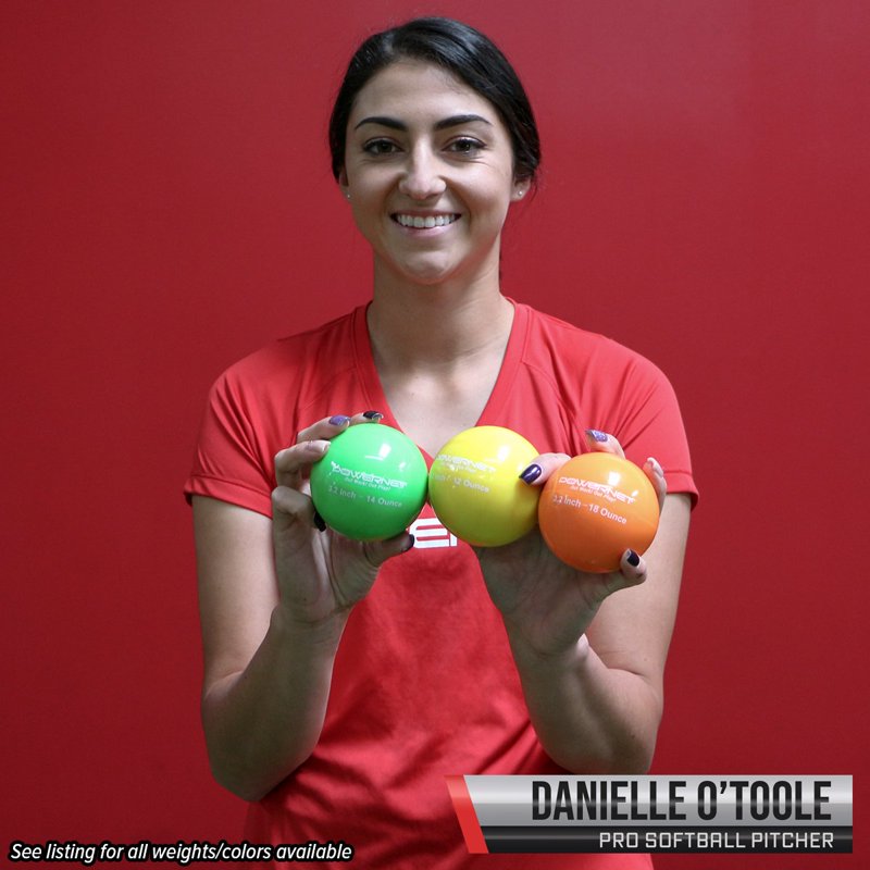Weighted Training Balls for Baseball & Softball - Build Strength & Improve Technique - 6 Pack, 14-20 oz