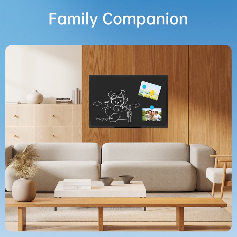 Magnetic Dry Erase Blackboard 36x24 Wall Mount for Office & Home