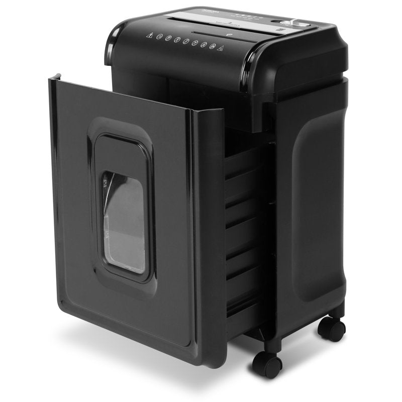 12-Sheet Crosscut Paper and Credit Card Shredder with Auto-Jam & 4-Gallon Bin