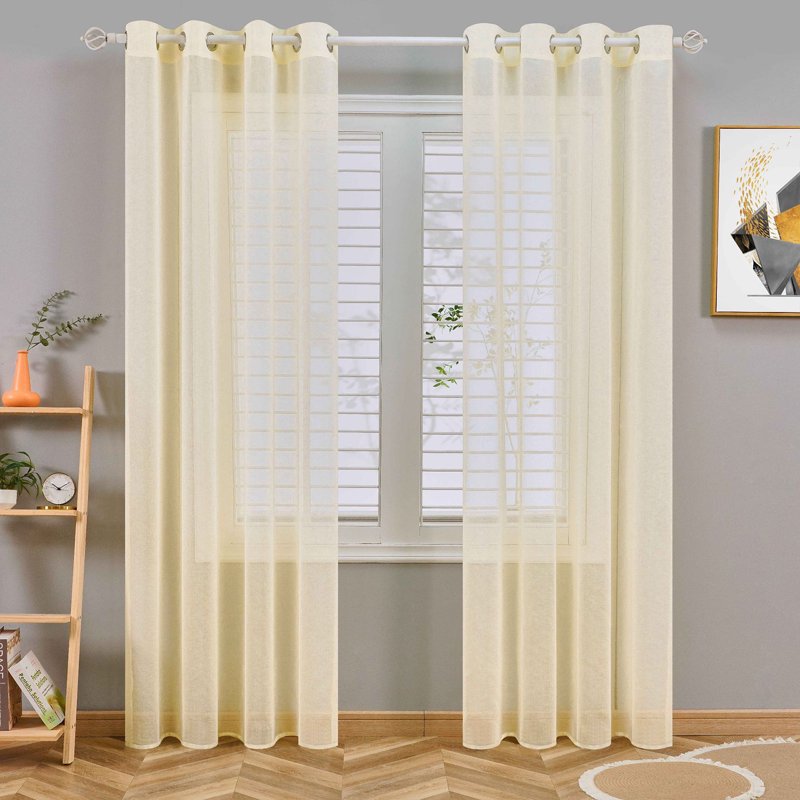 Blackout Thermal Insulated Grommet Curtains for Bedroom & Living Room – Room Darkening 39x98 in