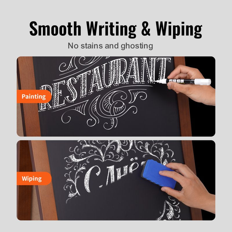 20x40 Inch Pedestal Sign Holder – Menu Display A-Frame Chalkboard Stand