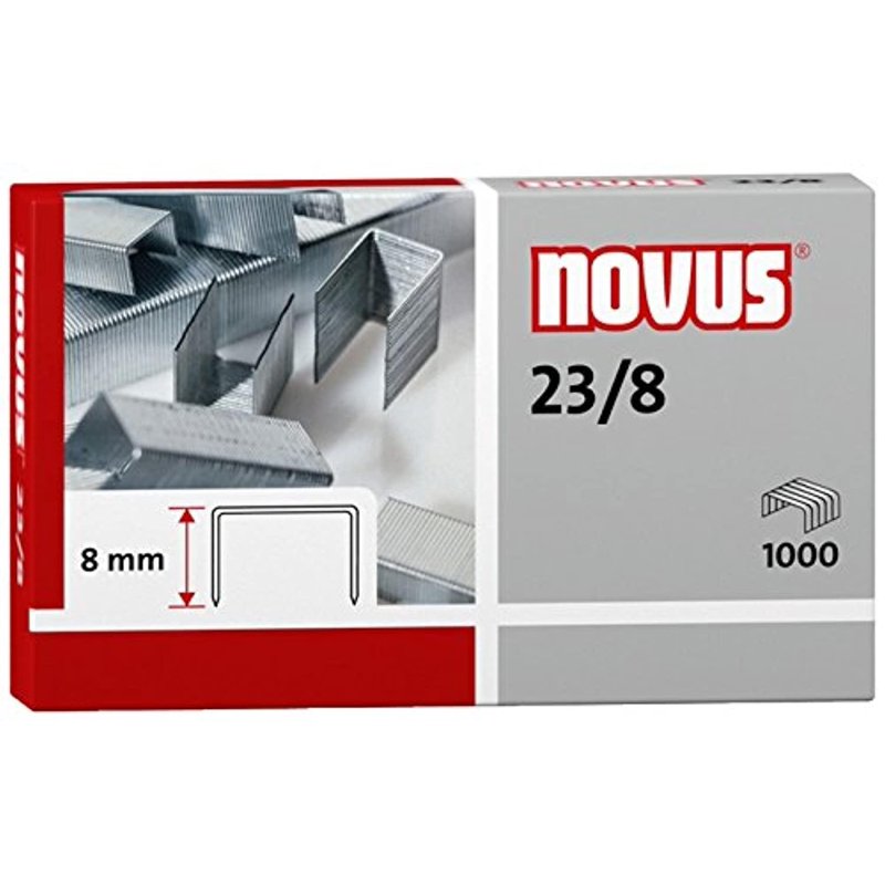 Heavy-Duty Galvanized Steel Staples 23 Gauge 8mm Pack of 1000