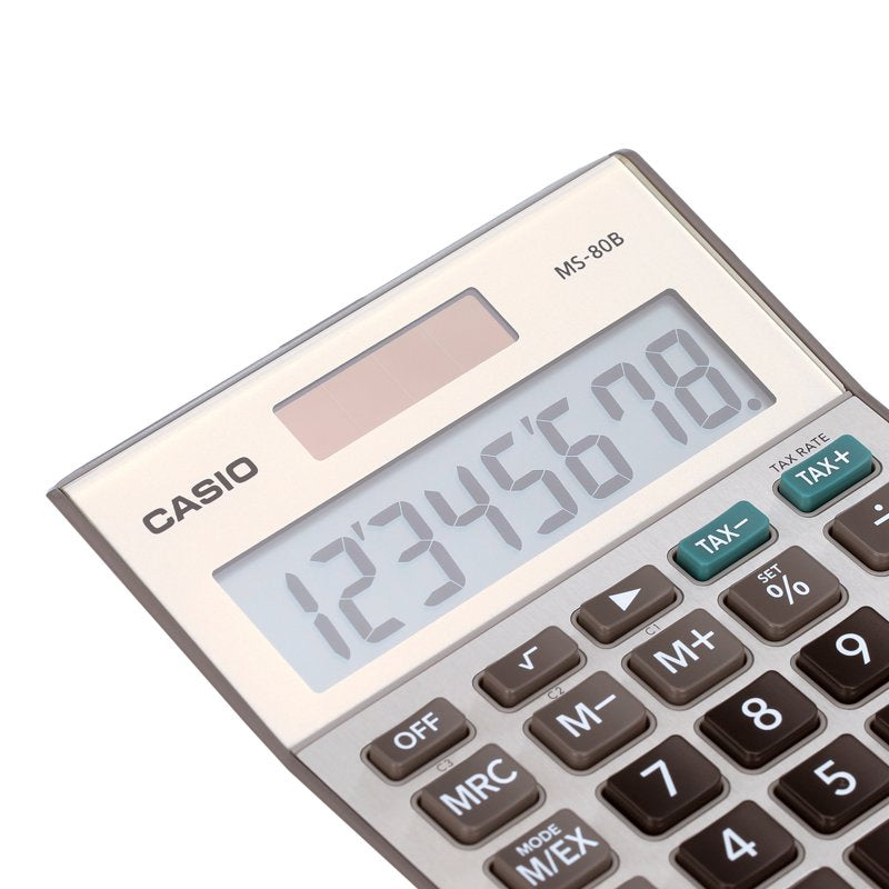 8-Digit Desktop Calculator with Large LCD Screen Dual Power Office Home Use