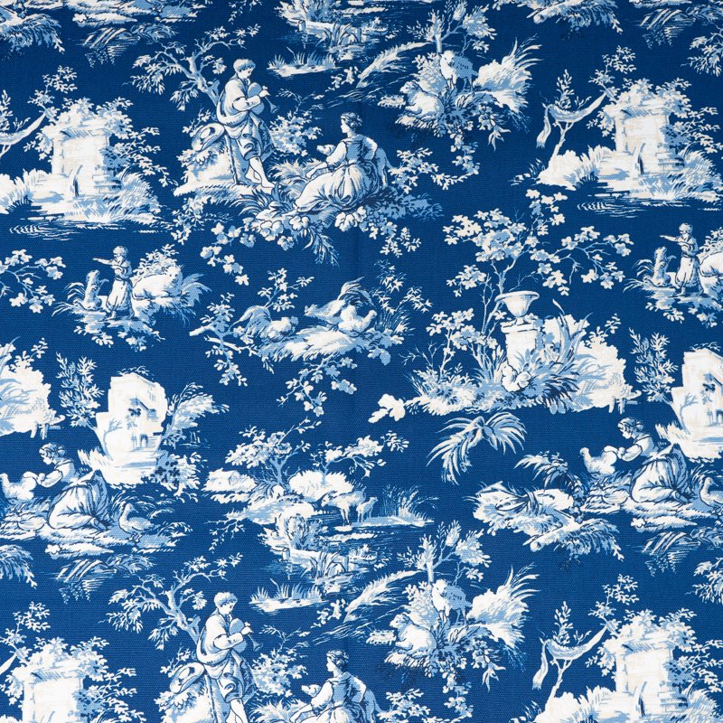 Cotton Quilt Fabric - 2 Yards Navy Print for Sewing & Home Decor